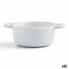 Set da Aperitivo Quid Gastro Fun Bianco Ceramica 10 x 7 x 4 cm (12 Unità)