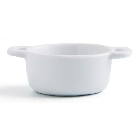 Set da Aperitivo Quid Gastro Fun Bianco Ceramica 10 x 7 x 4 cm (12 Unità)