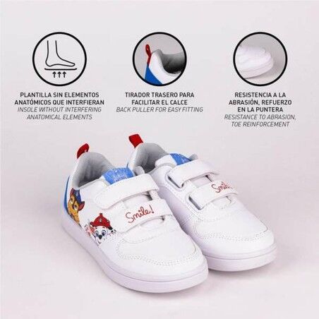 Scarpe Sportive per Bambini The Paw Patrol Bianco
