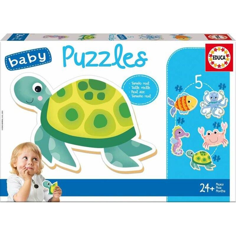 Set di 5 Puzzle Educa Per bambini Animali acquatici Set di 5 Puzzle Educa Per bambini Animali acquatici