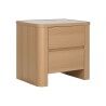Comodino Home ESPRIT Naturale Grigio chiaro 56 X 40 X 51 cm