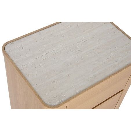 Comodino Home ESPRIT Naturale Grigio chiaro 56 X 40 X 51 cm