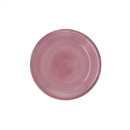 Piatto da Dolce Quid Vita Peoni Rosa Ceramica 19 cm (12 Unità)