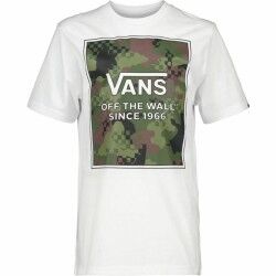 Maglia a Maniche Corte Uomo Vans Camo Check Bianco
