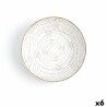 Piatto Fondo Ariane Tornado Ceramica Bicolore (Ø 21 cm) (6 Unità)