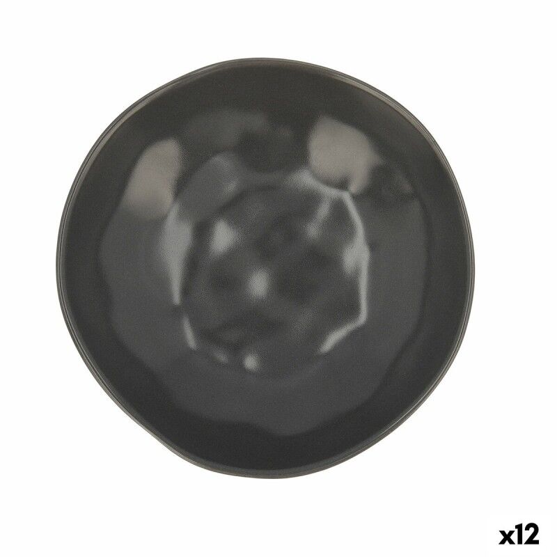 Piatto Fondo Bidasoa Cosmos Ceramica Nero (22 cm) (12 Unità) Piatto Fondo Bidasoa Cosmos Ceramica Nero (22 cm) (12 Unità)