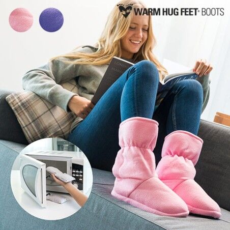 Warm Hug Feet Stivali Riscaldabili al Microonde