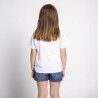 Maglia a Maniche Corte per Bambini Stitch Bianco