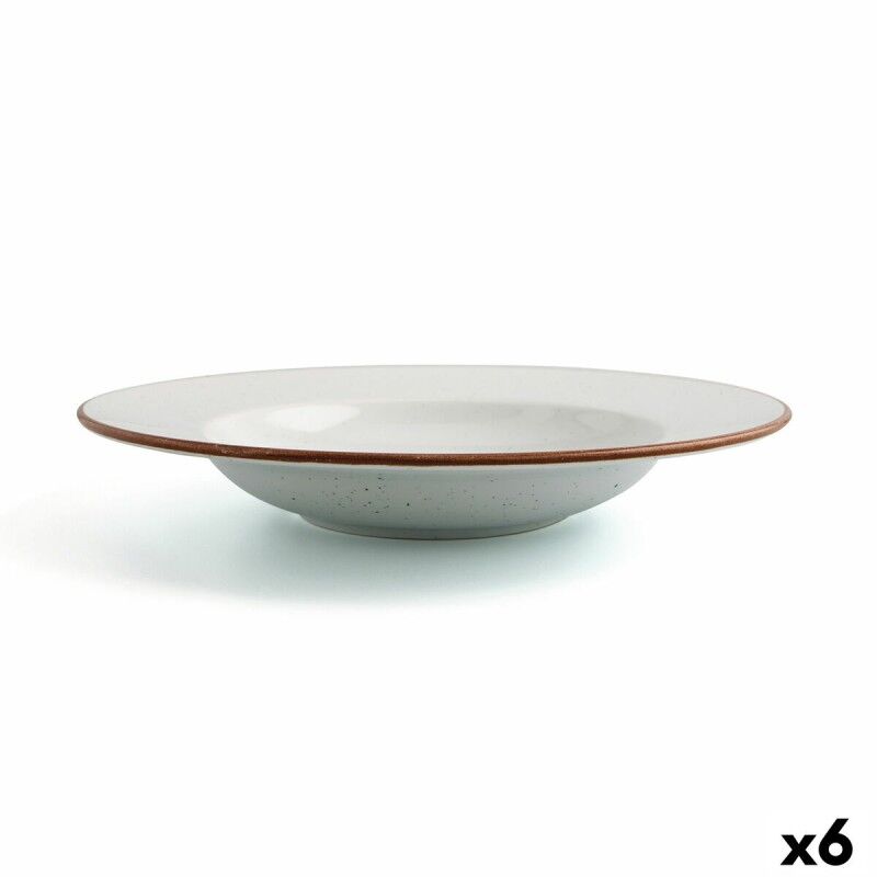 Piatto Fondo Ariane Terra Ceramica Beige (Ø 26 cm) (6 Unità) Piatto Fondo Ariane Terra Ceramica Beige (Ø 26 cm) (6 Unità)