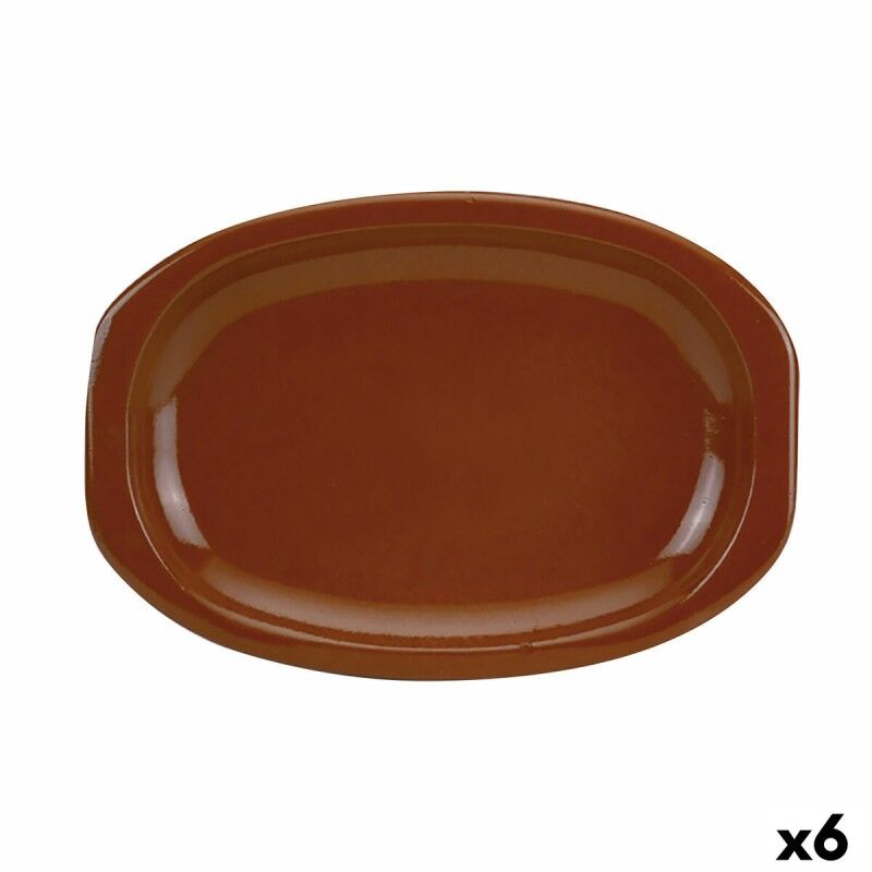 Teglia da Cucina Raimundo Barro Profesional Argilla cotta Marrone 6 Unità 36 x 25 cm Teglia da Cucina Raimundo Barro Profesional Argilla cotta Marrone 6 Unità 36 x 25 cm