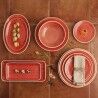 Teglia da Cucina Ariane Terra Rettangolare Ceramica Rosso (36 x 16,5 cm) (6 Unità)