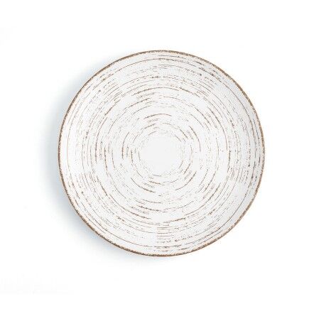 Piatto da pranzo Ariane Tornado White Bicolore Ceramica Ø 27 cm (6 Unità)