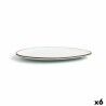 Piatto da pranzo Ariane Terra Triangolare Beige Ceramica Ø 29 cm (6 Unità)