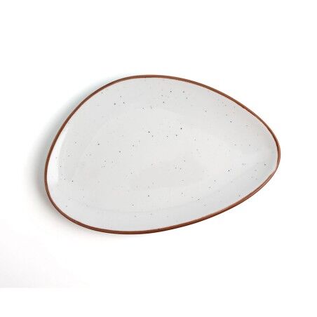 Piatto da pranzo Ariane Terra Triangolare Beige Ceramica Ø 29 cm (6 Unità)