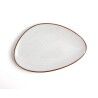 Piatto da pranzo Ariane Terra Triangolare Beige Ceramica Ø 29 cm (6 Unità)