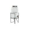 Dispenser di Acqua Home ESPRIT Nero Metallo Silicone Cristallo ABS 5 L 19,6 x 23,5 x 40,5 cm