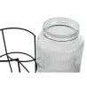 Dispenser di Acqua Home ESPRIT Nero Metallo Silicone Cristallo ABS 5 L 19,6 x 23,5 x 40,5 cm