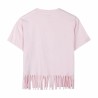 Maglia a Maniche Corte per Bambini Stitch Azzurro Rosa