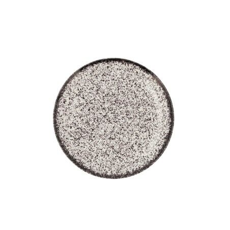 Piatto da pranzo Ariane Rock Nero Ceramica Ø 21 cm (12 Unità)