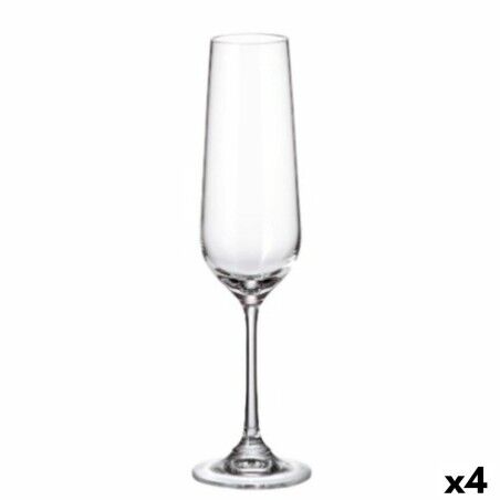 Calice da champagne Bohemia Crystal Sira 200 ml champagne 6 Pezzi (6 Unità) (4 Unità)