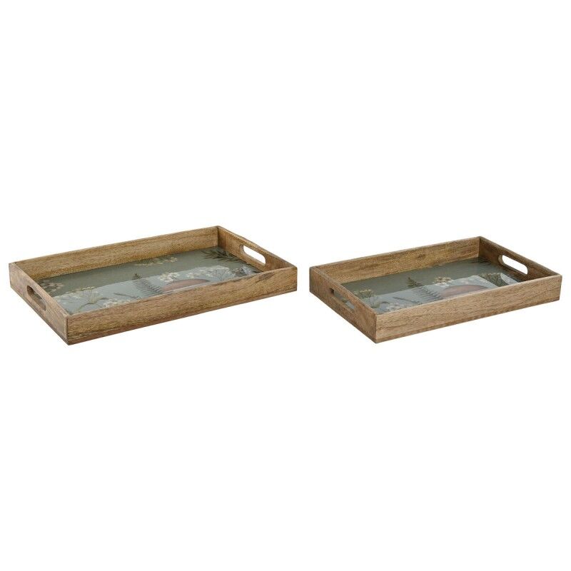 Set di Vassoi Home ESPRIT Azzurro Naturale Legno di mango 43,5 x 27 x 5,5 cm (2 Unità) Set di Vassoi Home ESPRIT Azzurro Naturale Legno di mango 43,5 x 27 x 5,5 cm (2 Unità)