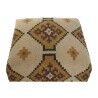 Poggiapiedi Home ESPRIT Beige Senape 80 x 80 x 44 cm