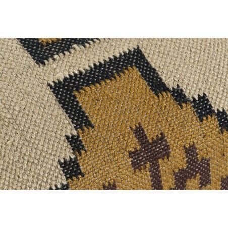 Poggiapiedi Home ESPRIT Beige Senape 80 x 80 x 44 cm