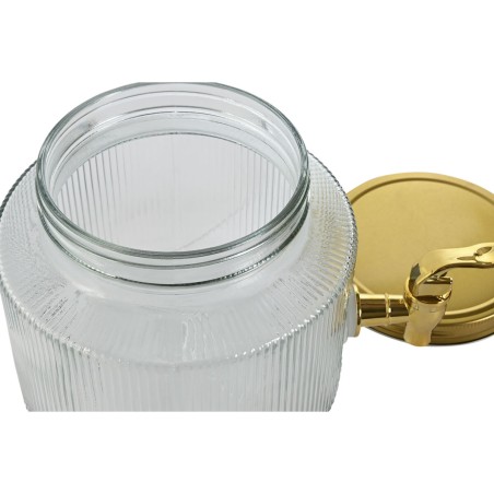 Dispenser di Acqua Home ESPRIT Dorato Metallo Cristallo 17,8 x 25 x 15 cm