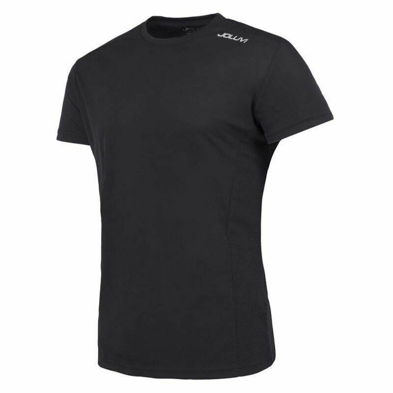 Maglia Sportiva a Maniche Corte Joluvi 234024001L Nero Maglia Sportiva a Maniche Corte Joluvi 234024001L Nero