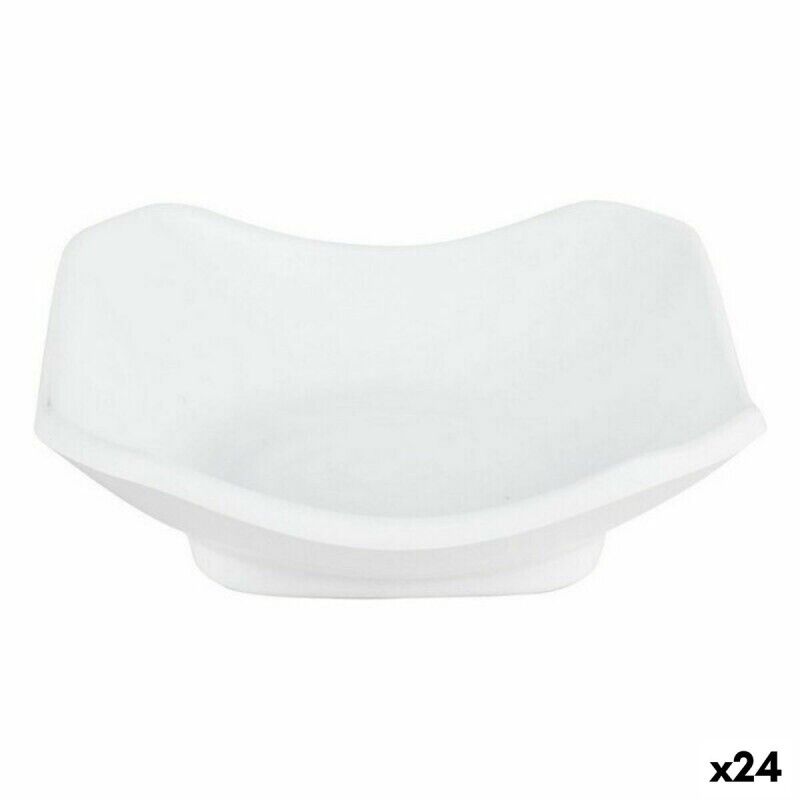 Set di Degustazione Viejo Valle Troya Bianco Melammina Quadrato 11 x 11 x 3,5 cm (24 Unità)