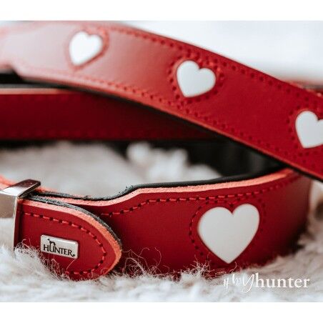 Collare per Cani Hunter Love M/L 47-54 cm Rosso