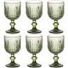 Set di Bicchieri Home ESPRIT Verde Cristallo 8 x 8 x 14,5 cm (6 Unità)