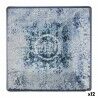 Piatto da Dolce La Mediterránea Electra Porcellana 18 x 18 x 2 cm (12 Unità)