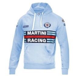 Felpa con Cappuccio Sparco MARTINI-R Azzurro XXL