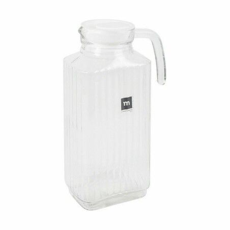 Boccale con Coperchio e Dosatore La Mediterránea Chrysler 1,8 L Vetro (6 Unità)