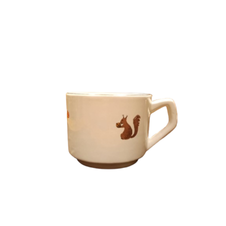 Tazza con Vassoio in Ceramica