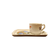 Tazza con Vassoio in Ceramica