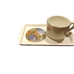 Tazza con Vassoio in Ceramica