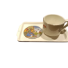 Tazza con Vassoio in Ceramica