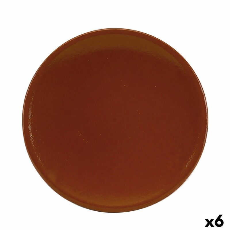 Vassoio Raimundo Barro Profesional Marrone Ceramica Argilla cotta Ø 26 cm Rifrattore (6 Unità) Vassoio Raimundo Barro Profesional Marrone Ceramica Argilla cotta Ø 26 cm Rifrattore (6 Unità)