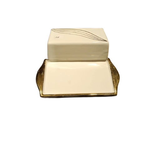 Burriera in Ceramica lavorato in Oro