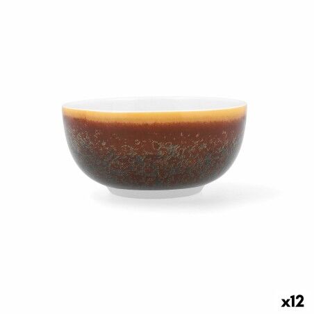 Ciotola per Aperitivi Ariane Decor Marrone Ceramica 12 cm (12 Unità)