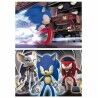 Set di 2 Puzzle Educa Neon Sonic 100 Pezzi