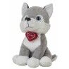 Peluche Husky Cuore 48 cm