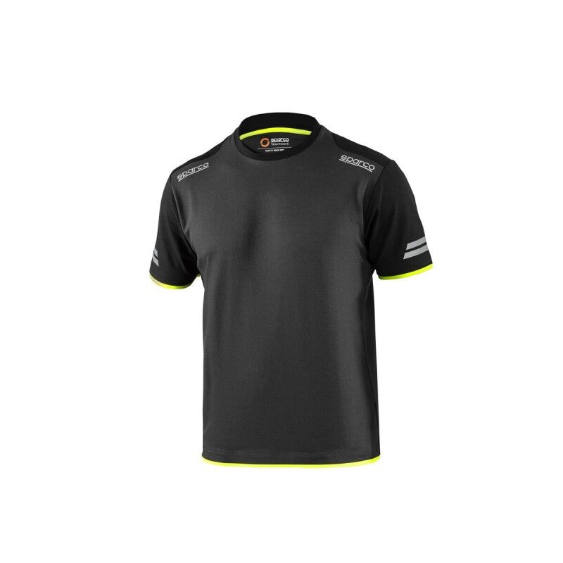Maglia a Maniche Corte Uomo Sparco TW Giallo Grigio S Maglia a Maniche Corte Uomo Sparco TW Giallo Grigio S