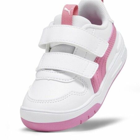 Scarpe Sportive per Bambini Puma Multiflex Sl V Bianco Rosa