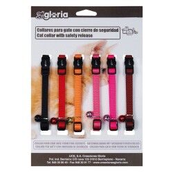 Collare per gatti Gloria Classic Multicolore Liscio 6 Unità