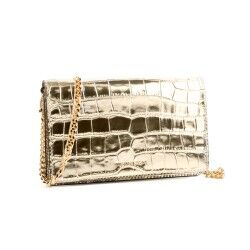 Borsa a Tracolla Michael Kors 32F4GJ6C8K-PALE-GOLD Dorato 22 x 14 x 6 cm