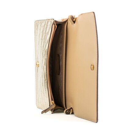 Borsa a Tracolla Michael Kors 32F4GJ6C8K-PALE-GOLD Dorato 22 x 14 x 6 cm