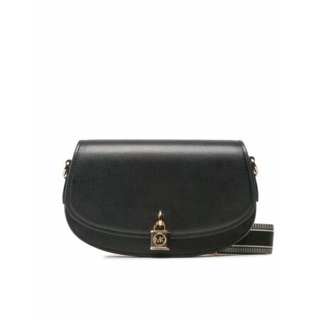 Borsa a Tracolla Michael Kors Mila Nero 25 x 14 x 6 cm